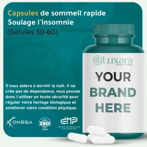 Capsules de sommeil rapide – Soulage l'insomnie, améliore la mémoire